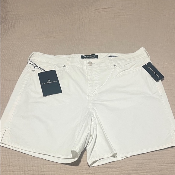Bandolino Men's Cream Flat Front Shorts - Picture 2 of 2